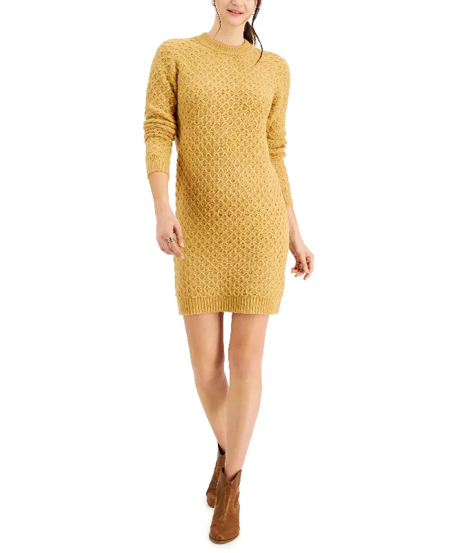 Style & Co Textured Sweater Dress Tailored Straight A-Line