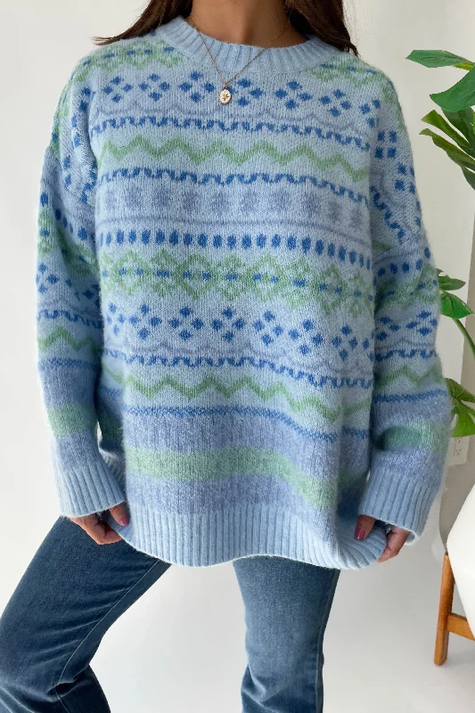 Cool Vibes Sweater in Blue