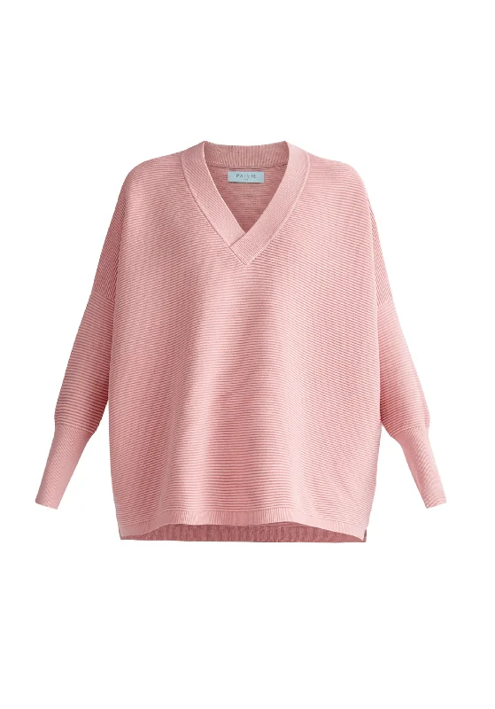 Paisie V-Neck Ribbed Jumper