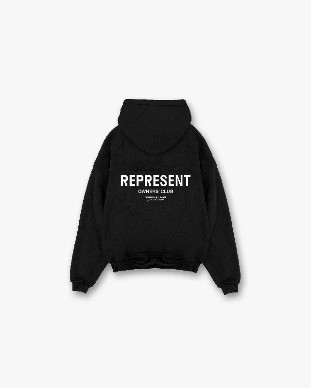 Represent Owners Club Zip Hoodie - Black