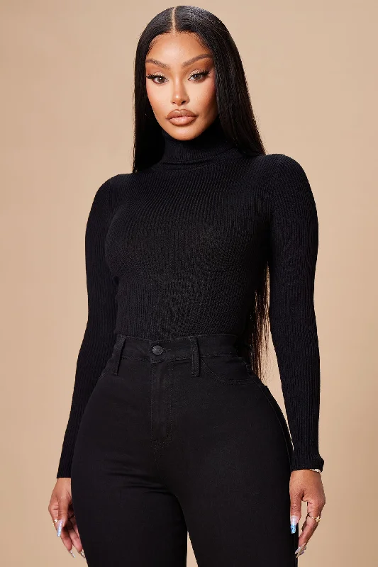 Tara Turtle Neck Sweater - Black