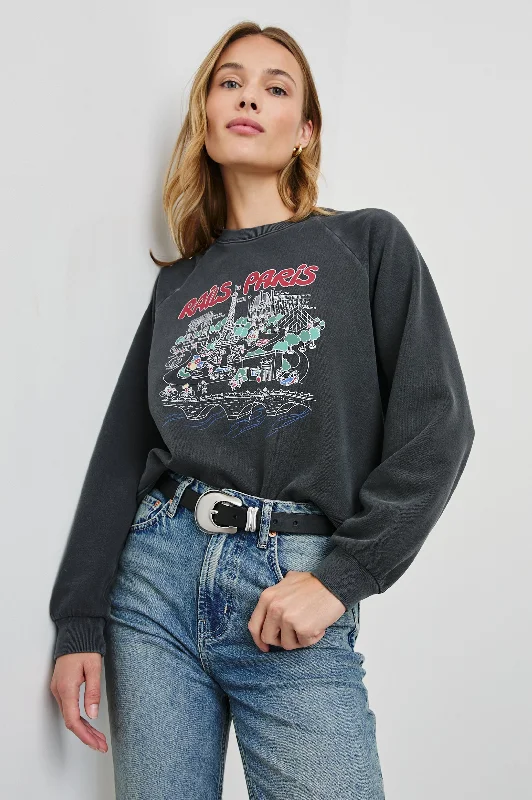 VINTAGE RAGLAN SWEATSHIRT - RAILS PARIS MAP