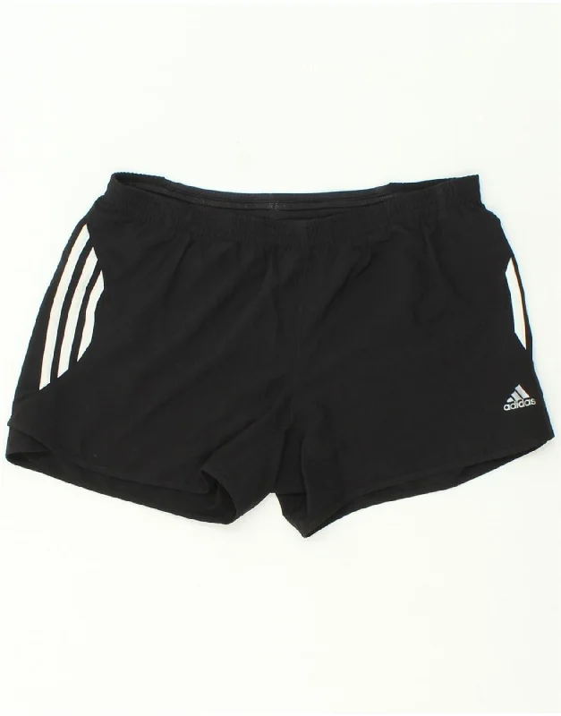 ADIDAS Womens Climacool Sport Shorts UK 12 Medium Black Polyester