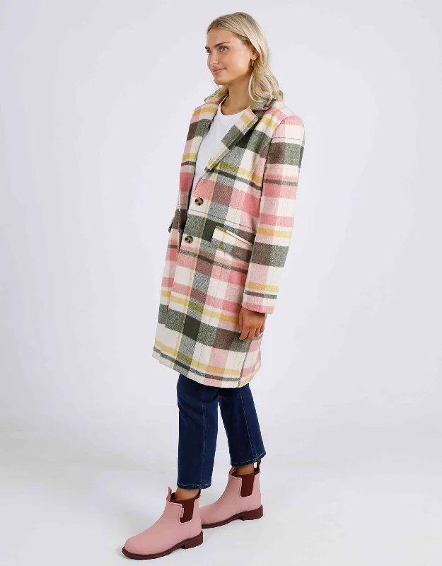 Blanche Check Coat - Bold Check