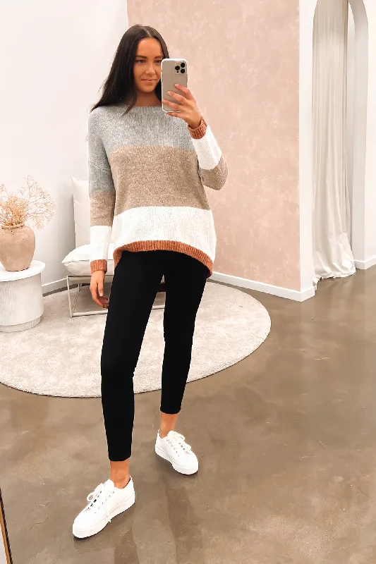 Cia Knit Jumper Grey Mocha