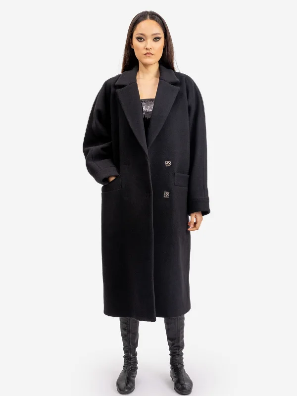 OVERSIZED COAT ""HANNA"" IN BLACK