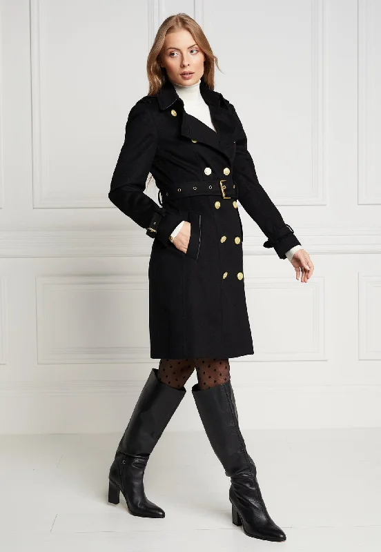 Marlborough Trench Coat - Soft Black