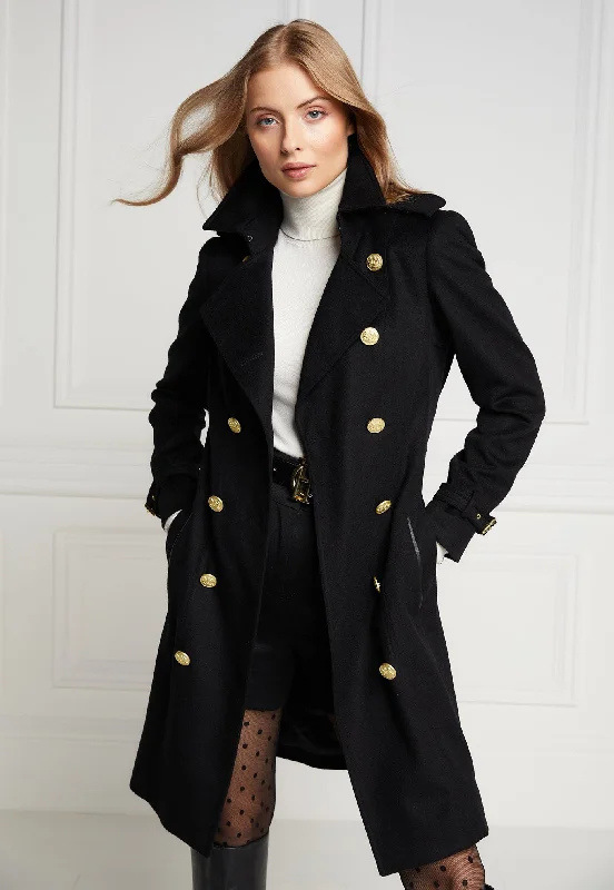 Marlborough Trench Coat - Soft Black