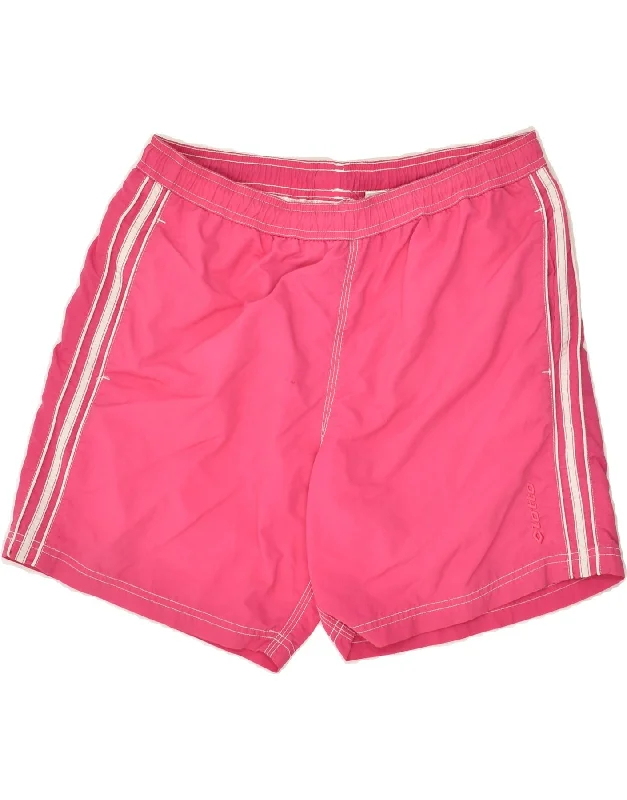 LOTTO Womens Sport Shorts Large Pink Nylon