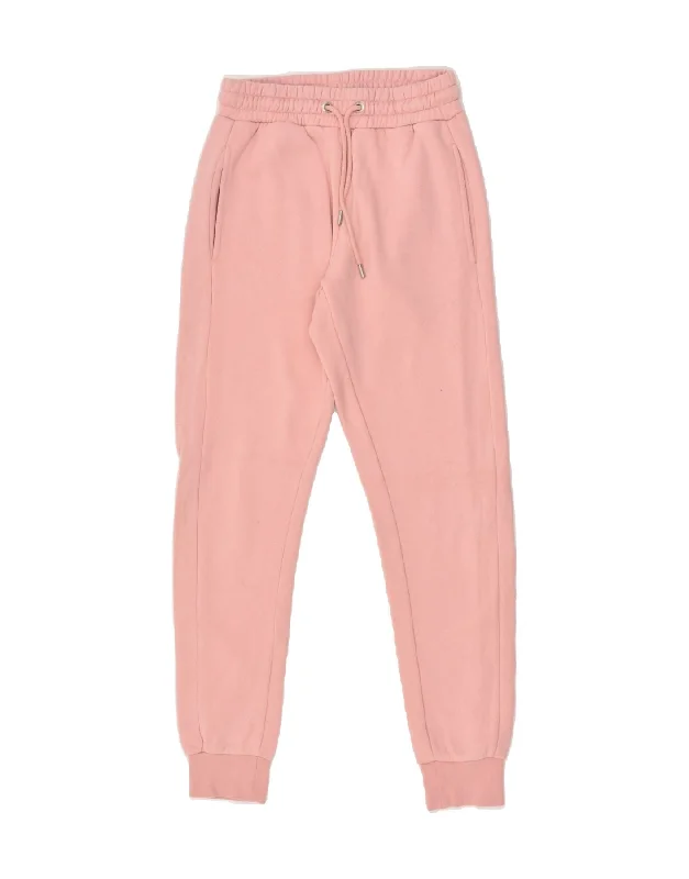 NICCE Womens Tracksuit Trousers Joggers UK 6 XS Pink Cotton