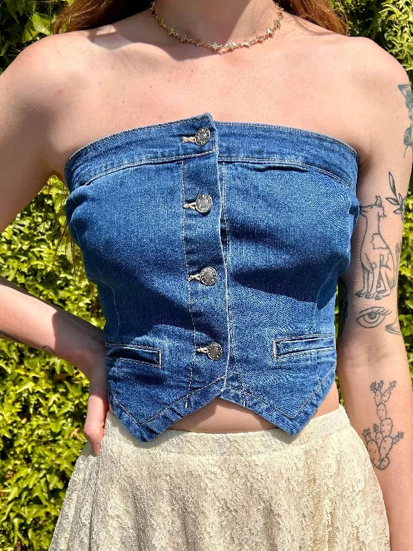 Summertime Blues Denim Top