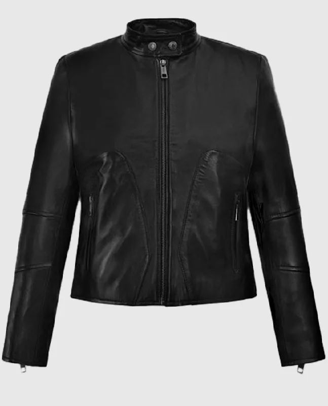 The Matrix Resurrections Carrie Anne Moss Leather Jacket