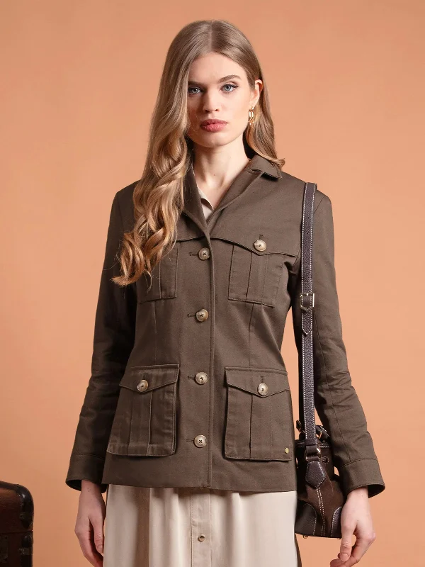 Savannah Safari Jacket - Khaki Cotton Drill