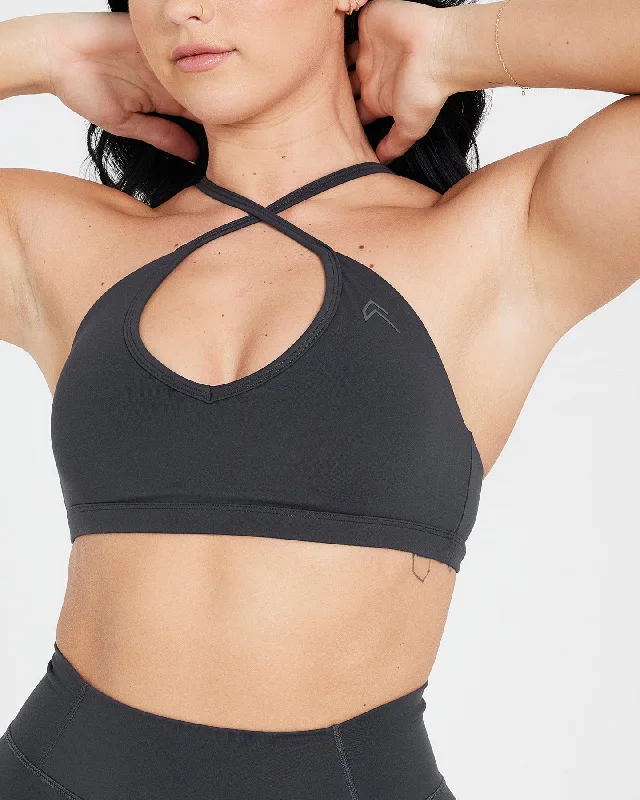 Timeless Strappy Bralette | Coal