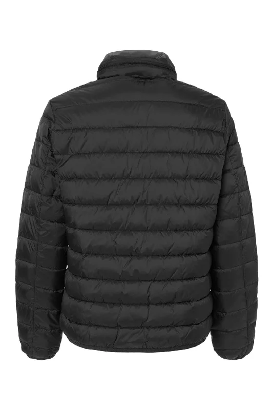 Weatherproof Womens PillowPac Wind & Water Resistant Full Zip Puffer Jacket - Black - NEW