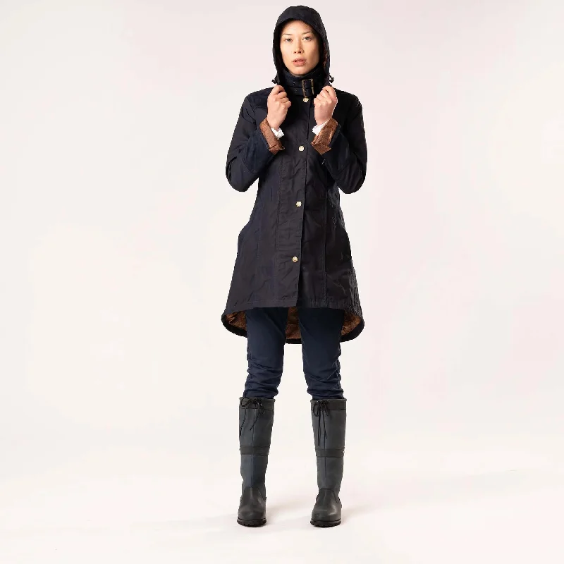 Perdita Navy Waterproof Coat