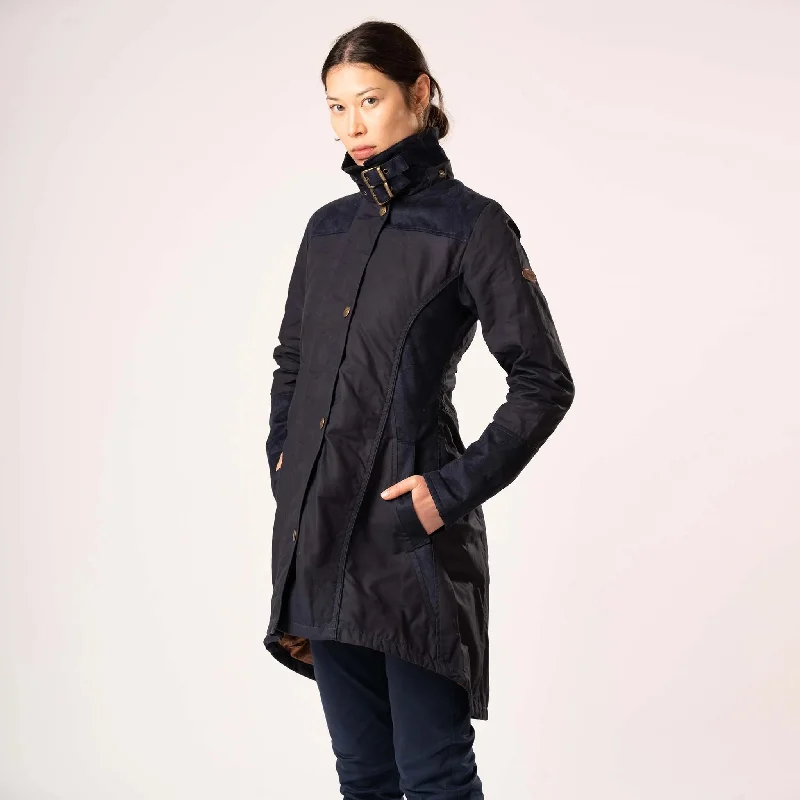 Perdita Navy Waterproof Coat