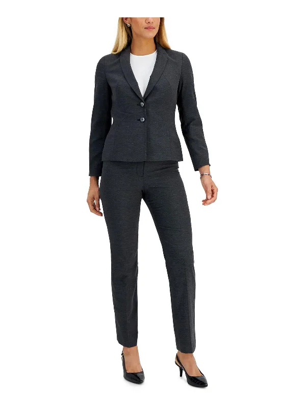 Womens Knit 2PC High-Waist Pant Suit