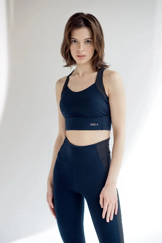 Geneva Crop Top | Blue