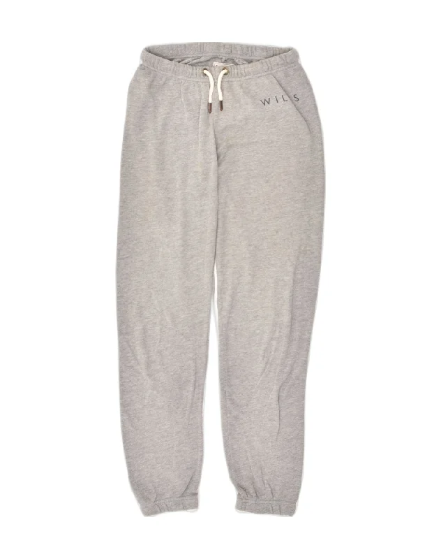 JACK & JONES Womens Tracksuit Trousers Joggers UK 8 Small Grey Cotton