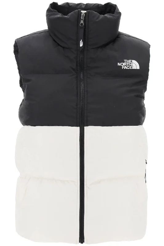 saikuru puffer vest NF0A853O WHITE DUNE TNF BLACK