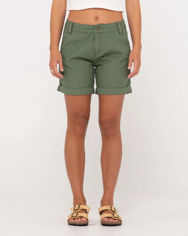 Cadet Low Rise Canvas Short