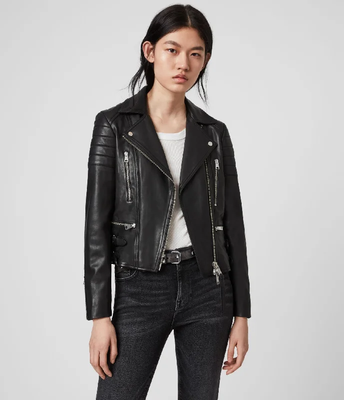 HALLEY LEATHER BIKER JACKET