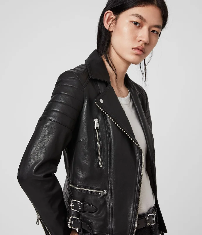 HALLEY LEATHER BIKER JACKET