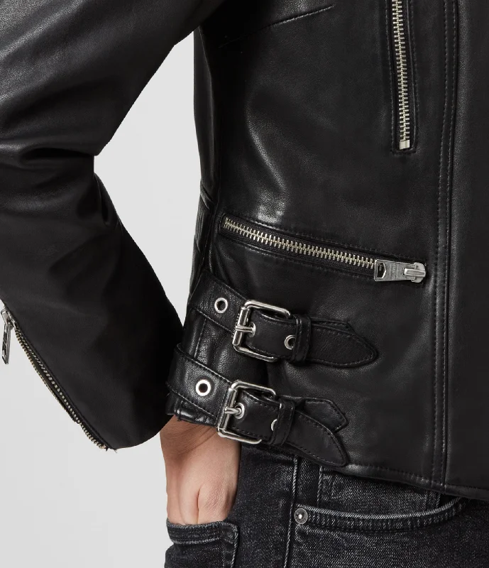 HALLEY LEATHER BIKER JACKET