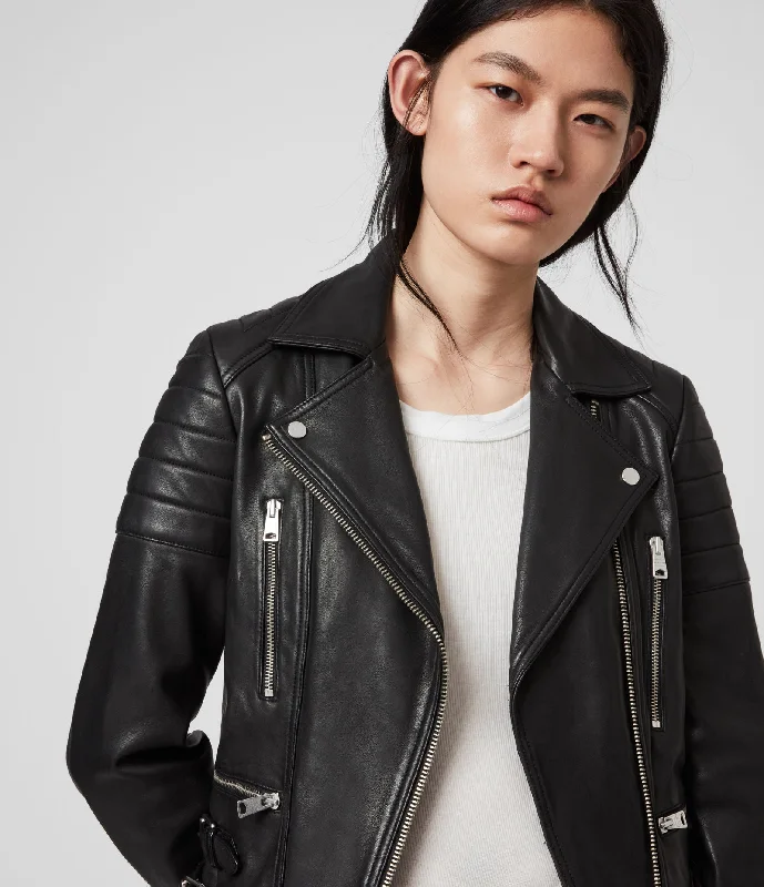 HALLEY LEATHER BIKER JACKET