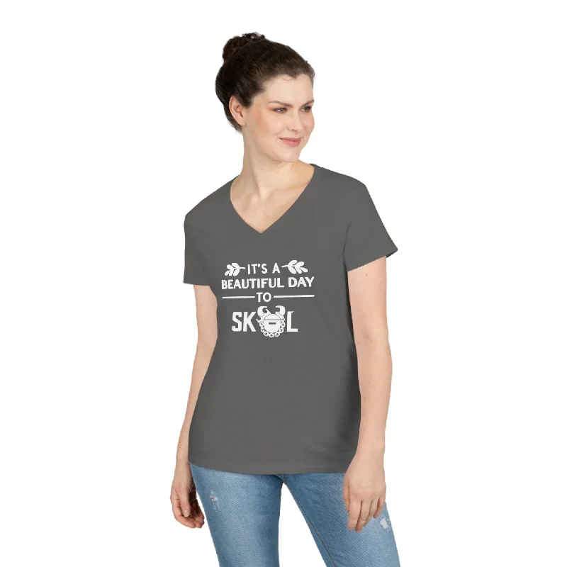 Ladies' V-Neck - It's a Beautiful Day!