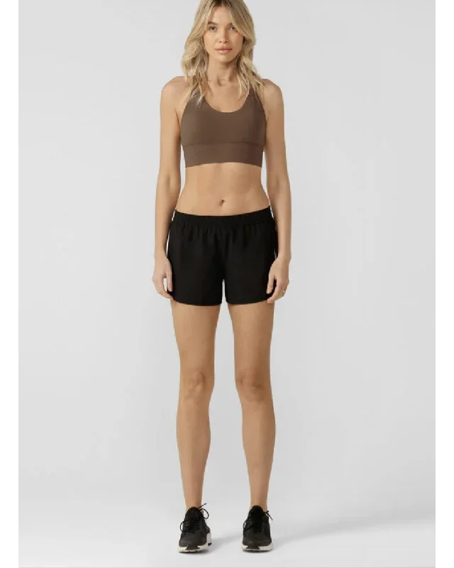 Lorna Jane Lotus Sports Short - Black