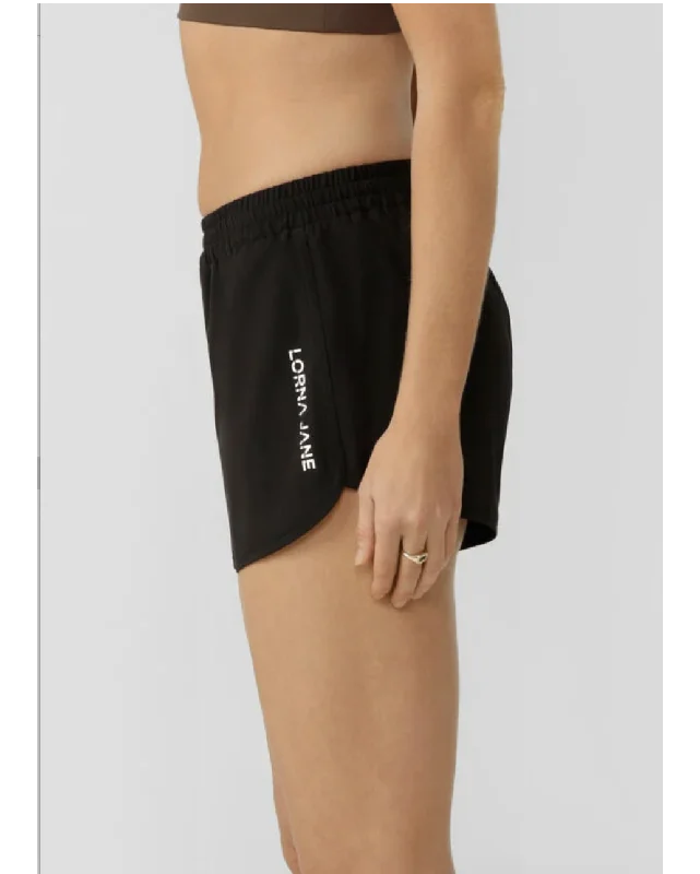 Lorna Jane Lotus Sports Short - Black