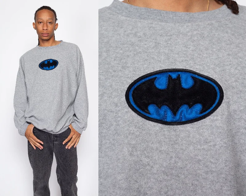 XL Y2K Batman Fleece Sweatshirt