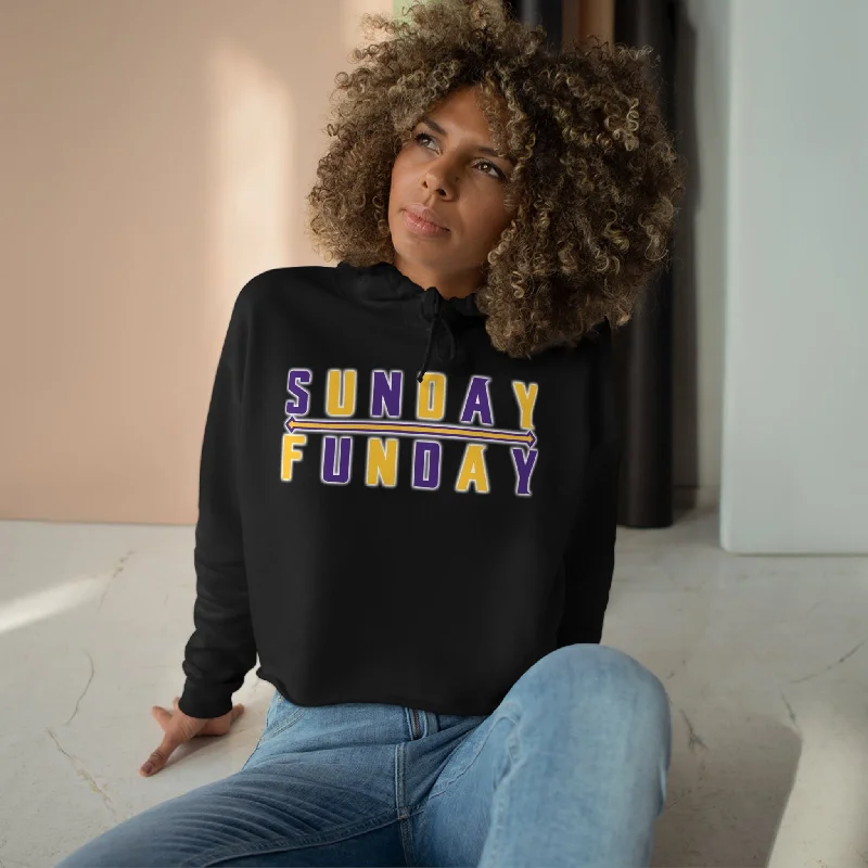 Crop Hoodie - Sunday FUNday