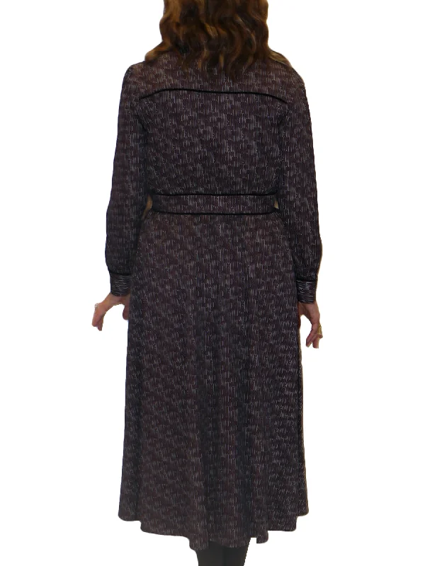 Nebinas Print Long Sleeve Dress