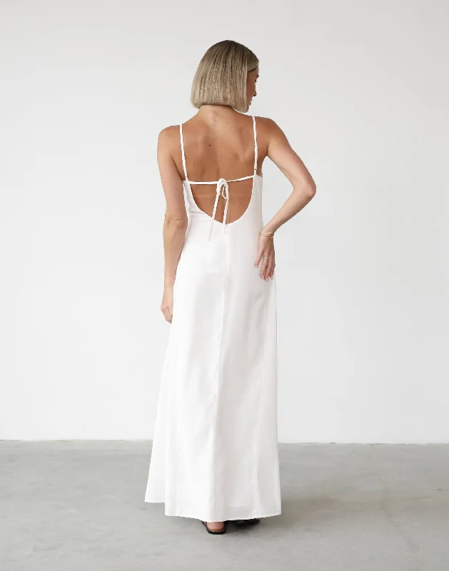 Norah Maxi Dress (White)