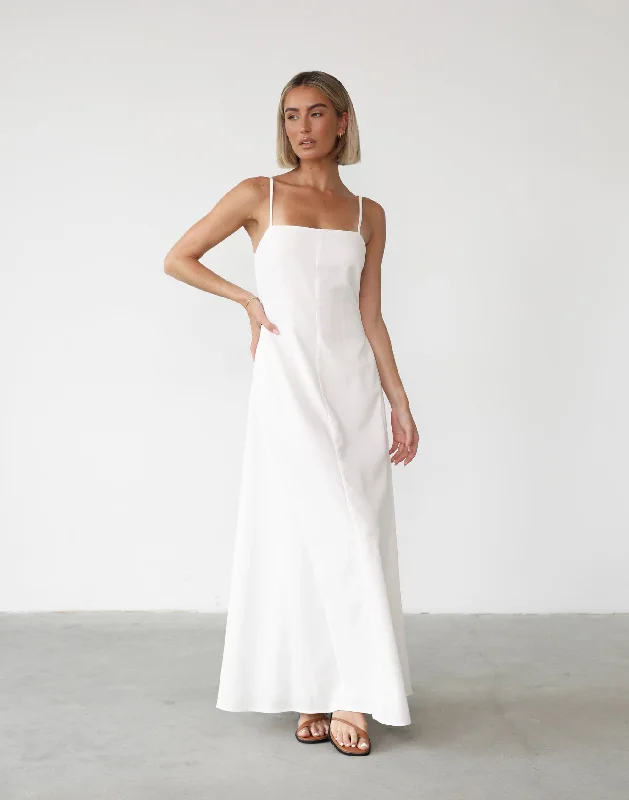 Norah Maxi Dress (White)