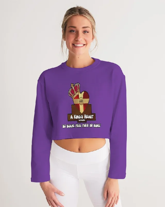 AKH Purple Women's Cropped Sweatshirt