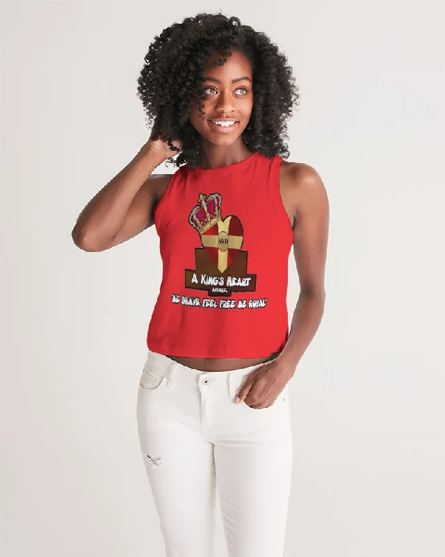 AKH Red Women's Cropped Tank