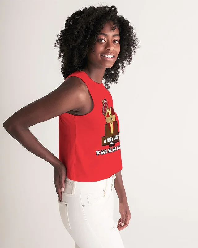 AKH Red Women's Cropped Tank