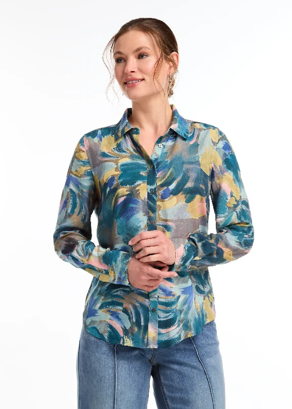 FDJ Long Sleeve Print Shirt