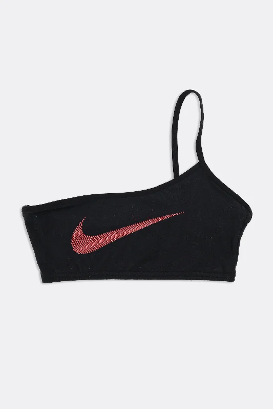 Rework Nike One Shoulder Bra Top - S