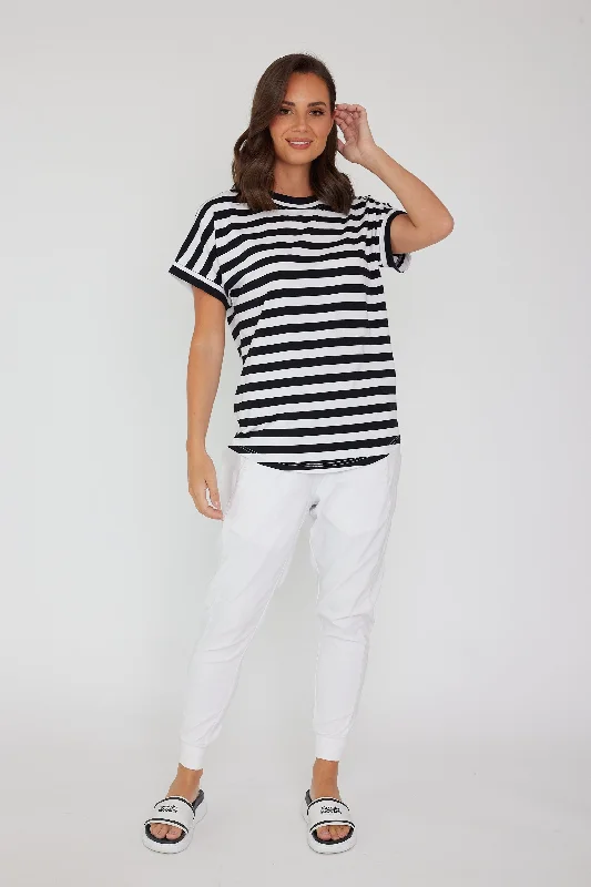 SANFORD Black & White Stripe