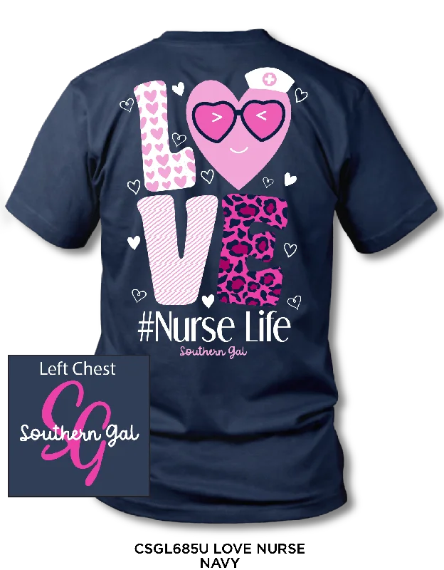 Southern Gal Love Nurse Screen Tee