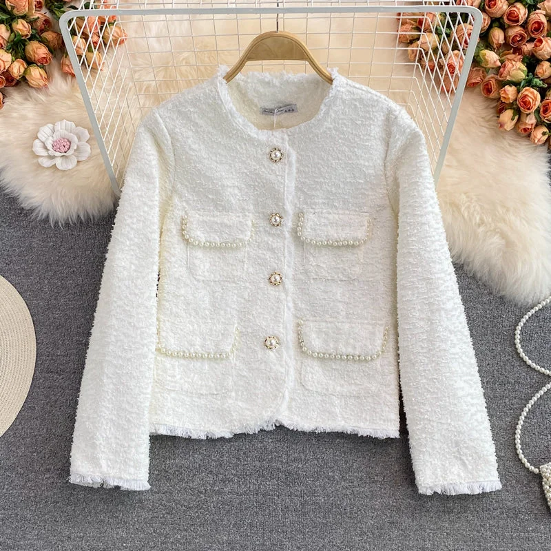 Winter new style little fragrance celebrity Vintage woven top  1647