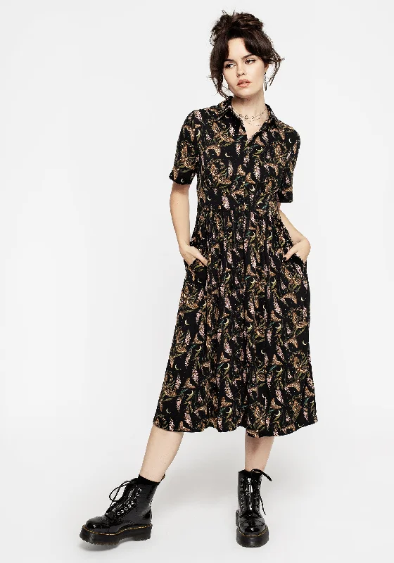 Atropos Midi Shirt Dress