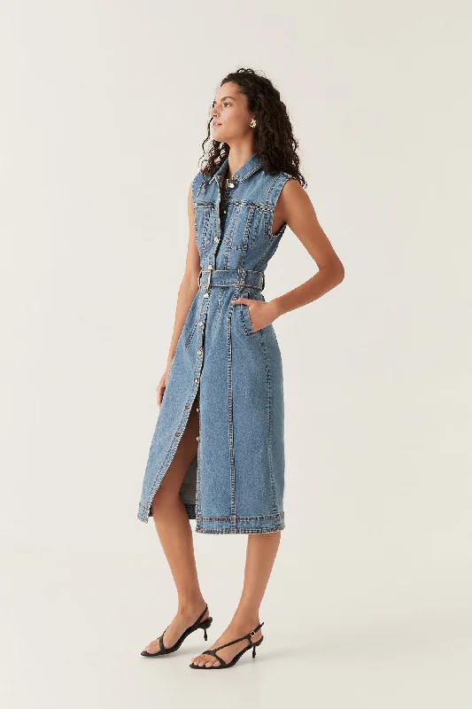 Darcie Denim Midi Dress