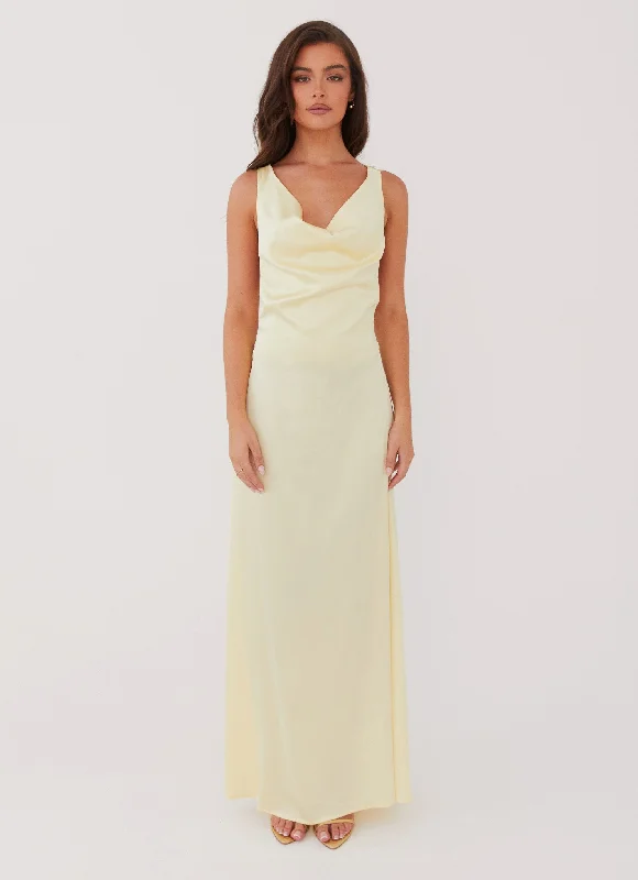 Musa Maxi Dress - Lemon