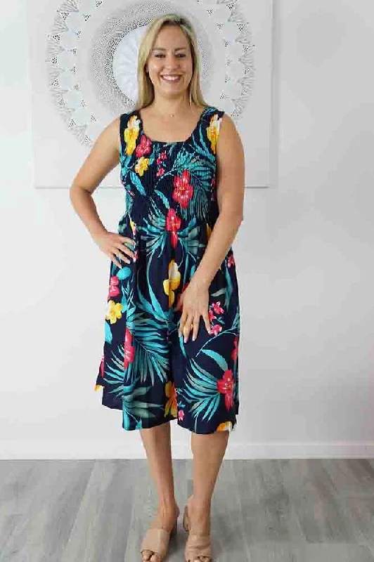 Singlet Smock Dress ""Ala Moana"" print